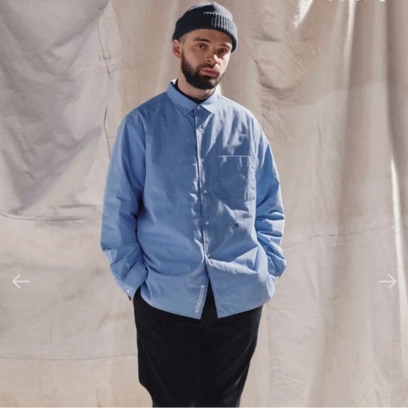 NANAMICA X JAPANESE X STREETWEAR BLUE BUTTON DOWN SIZE XL - Picture 1 of 13